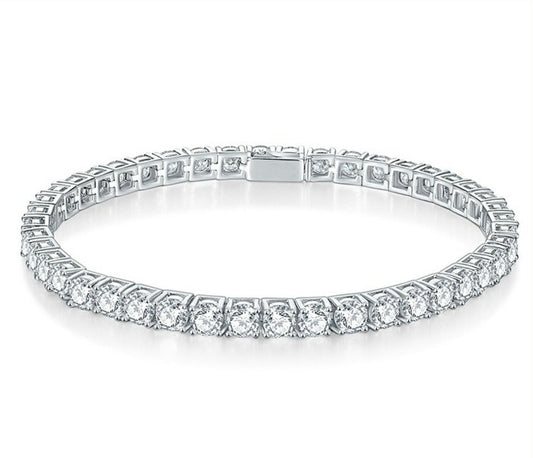 Tennis bracelet - moissanite gold plated